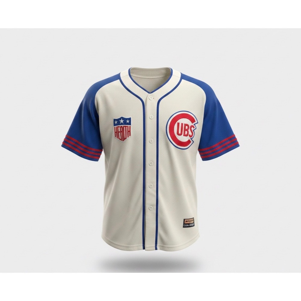 Majestic Chicago Cubs Kris Bryant 17 Cooperstown Collection Jersey Cream Blue L